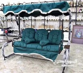  2 مرجيحه ثلاثية #ايطالي  جميع الالوان الفرش قماش وتربورف ضد الشمس والماء والعوامل الخارجية