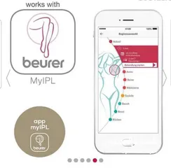  4 جهاز ازاله الشعر بالليزر الماني 600000 نبضه  beurer laser hair removal
