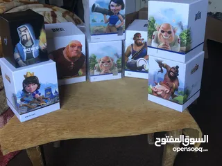  14 مجسمات العاب سوبر سيل و كلاش اف كلانس نادره و اصلية من الشركة نفسها