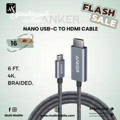  1 ANKER NANO USB-C to HDMI Cable