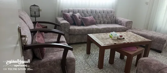  2 طقم كنب سكني مستعمل بحالة جديدة