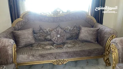  3 كنب غرفة ضيوف للبيع 9مقاعد جديد