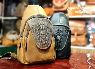  4 Handmade leather shoulder bags حقائب  جلدية مصنوعة يدويا