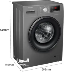  4 Hisense 8Kg Front Loading Washing Machine 1200 RPM Silver Model WFPV8012EMT