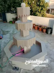  12 نوافير وشلالات وباربيكو وجميع انواع ديكورات الحجر الطبيعي  العنوان الزرقاء الجديده