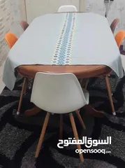  2 طاولة سفرة و 6 كراسي
