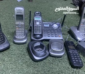  7 هواتف Panasonic ارضي وارد امريكا بحالة جيدة جدا