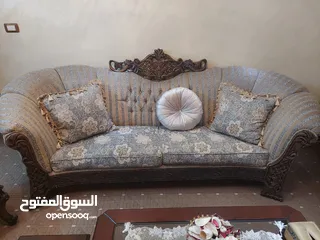  1 طقم كنب خشب زان للبيع