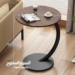  8 السكملي هي الي رح تغنيكي عن السكملي التقليدية في بيتك طاولة جانبية مستديرة على شكل حرف C