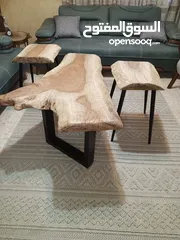  9 مشغولات خشبية يدوية (ترابيزات..تيبل لامب).... hand made