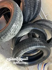  10 اطارات  عجال سيارة دبل كابين 6 A65size 18 أطارات. 235/65/18