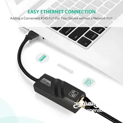  5 USB 3.0 to Ethernet Adapter, Driver Free 10/100/1000 Mbps Network RJ45 LAN Wired Gigabit