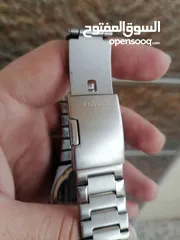  5 ساعة فوسيل مينا اسود 44  سبورت