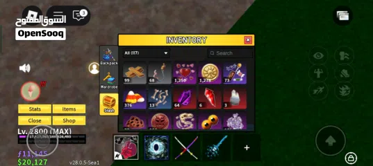  23 للبيع حساب بلوكس فروت قوي تقريبا كل شي في اللعبه blox fruit account strong for sell