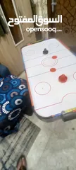  4 Air Hockey table game with fan and accessories