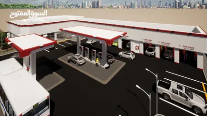  1 محطة بنزين جديدة مدينة الرياض