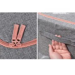  12 شنط تخزين صناديق ترتيب الملابس عدد 3 حجم كبير صناديق تخزين ملابس - Clothes Organiser صندوق تخزين قما