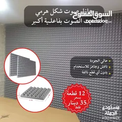  4 فوم عازل للصوت ، عازل صوت عزل الضجيج مع خصم مميز ولفترة محدودة 12 قطعة