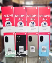 1 جهاز جديد بالكرتونة Radmi A5 رام 6 جيجا 64 و 128 مكفول سنة متوفر توصيل