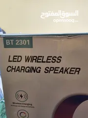  4 LED Wireless Charging Speaker