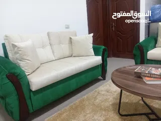  4 طقم كورنر امريكي تفصيل استعمال عرسان شهرين فقط خشب سويد و زان للبيع