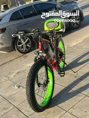  6 بسكليت كهربائي مستعمل بشكل الوكالة لون البسكليت ازرق مثل آخر صورة