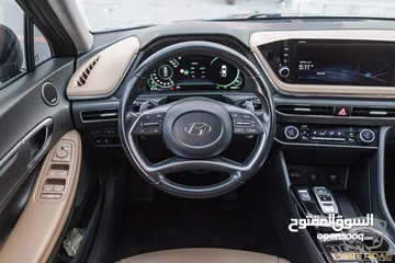  19 Hyundai Sonata 2022 Hybrid  يمكن التمويل بالتعاون مع المؤسسات المعتمدة لدى المعرض
