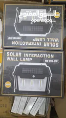  3 مصباح إضاءة يعمل بالطاقة الشمسية يثبت بالحائط 3 لمبات ليد عرض على عدد2