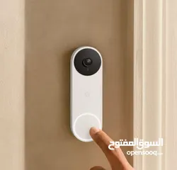  6 Google Nest Doorbel  جرس مع كاميرا مراقبة   من Google جديدة واصلية من جوجل