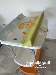  3 ستاند حمام مع فرشة غيار للأطفال