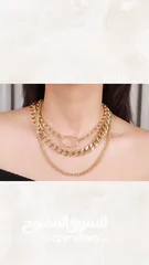  17 طقم الاكسسوار الجديد(طوق وحلق)بتصميم ناعم وراقي جداً