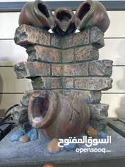  18 منظر ديكور نوافير شلال نافوره مع   كرستاله دواره  مضيئه