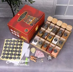  3 طقم البهارات الملكي المميز مكون من95 قطعة من نوع البامبو