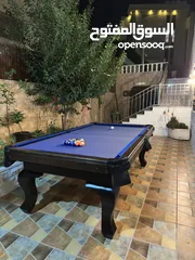  1 طاولة بلياردو 8 قدم رخام تعتبر جديدة للبيع