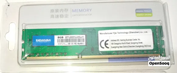  3 memory laptop/desktop 8gb (عرض خاص لحق)      ddr3 1600hhz 12800 1.5 .........................