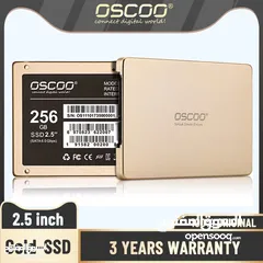  1 هارد دسك داخلي أس أس دي 256GB OSCOO GOLD 3D NAND 20X SPEED DESKTOP - LAPTOP   GAMING SSD 2.5 INCH