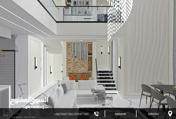  4 مكتب (LUXURY DESIGN) للتقديم خدمات هندسة التصميم الداخلي والمعماري والتنفيذ والإشراف لكافة المشاريع