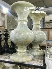  1 Planter by natural onyx/رخام العقیق/رخام عمانی /تصميم وتنفيذ ديكورات الحجر