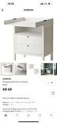  5 Kids wardrobe + changing table with drawers! IKEA