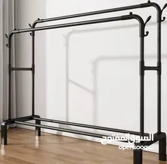  4 فقط 10 دنانير اقوى ستاند معدني لتعليق الملابس متحرك يتحمل وزن بأحدث شكل مميز بالجودة و الشكل