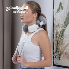  6 جهاز تدليك الرقبة الذكي يو نك سمارت من آريس لاسلكي البطارية 1500 أمبير 3 اوضاع والتسخين شامل التوصل