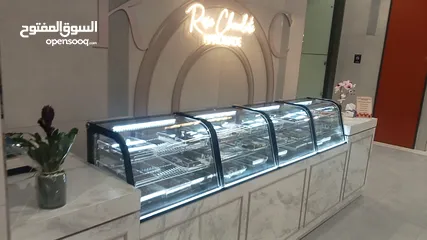  1 ثلاجات عرض صغيرة للكيك والحلويات عدد 4