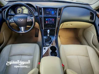  15 إنفنتي Q50 موديل 2017 ، وارد شركة محرك 2.0 تيربو 211 حصان جير أوتوماتيك 7