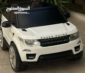  1 ‘Kids’ Electric Range Rover for Sale – Barely Used Excellent Condition White with Red Seats!