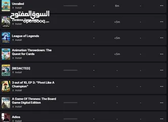  6 حساب Epic Games مميز  284 لعبة + 152 سكن Fortnite + (1200 V-Bucks )