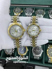  36 رولكس رجالي مرفق علبه وكيس رولكس وكفاله سنه
