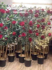  14 أشجار زينه ورد صناعي   متوفر لون احمر فقط  شغل بيتي مرتب بزبط داخلي و خارجي للمنزل وللغرف و للمداخل
