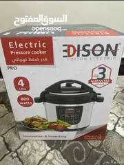  1 قدر ضغط كهربائي 4 لتر برو 10 وظائف إديسون جديد