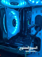  23 كمبيوتر ألعاب مكتبي – i5 / كرت GTX1060 6GB / رام 16GB / تخزين SSD+HDD / كيس CORSAIR RGB