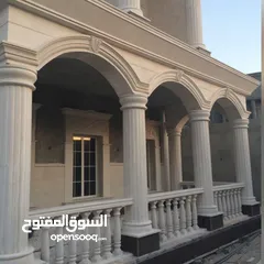  10 ديكورات حجر مغاسل اعمده شلالات نوافير كرنيش غير بليس باربكيو جلسات خارجيه تجهيز ديكورات الحدائق